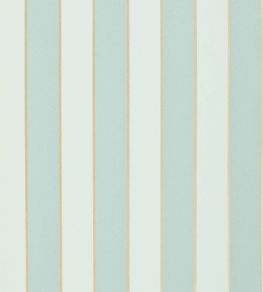Regency Stripe Wallpaper by Osborne & Little Aqua/Gold