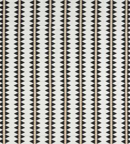 Reno Stripe Fabric by Thibaut Black