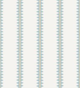 Reno Stripe Wallpaper by Thibaut Spa Blue