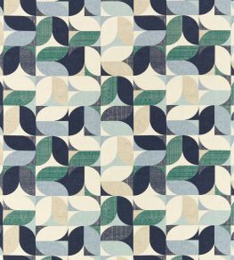 Reno Fabric by Studio G Mineral/Navy