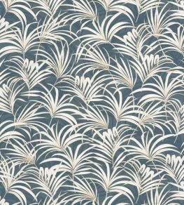 Richard Wallpaper by Caselio Bleu Canard Or