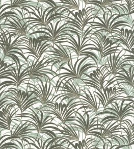 Richard Wallpaper by Caselio Vert Eucalyptus Or