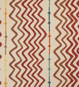 Rick Rack Fabric by Christopher Farr Cloth Terracotta