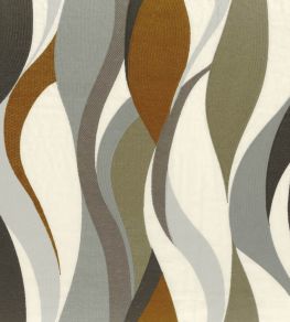 Ritournelle Fabric by Casamance Camel / Anthracite