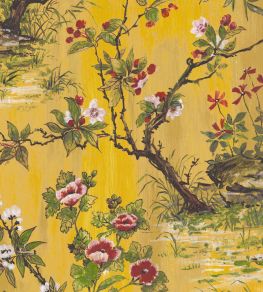 Rivington Wallpaper by Woodchip & Magnolia Yellow
