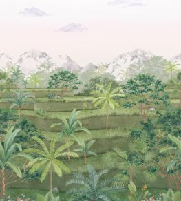 Riziere Mural by Casadeco Vert Canopee