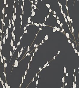 Mikado Wallpaper by Romo Charcoal