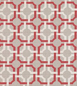 Orton Fabric by Romo Red Tulip