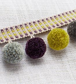 Pom Fringe Trimming by Romo Mulberry
