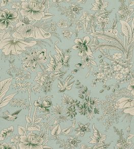 Rosalind Fabric by Thibaut Mist
