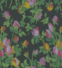 Roseraie Wallpaper by Jannelli&Volpi Charcoal