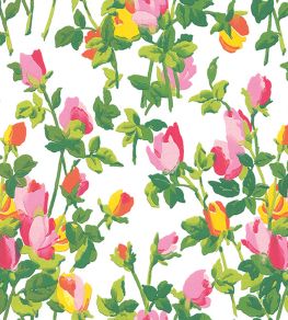 Roseraie Wallpaper by Jannelli&Volpi Pink/Green