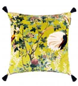 Royal Garden Cushion 50 x 50cm by MINDTHEGAP Yellow