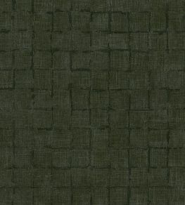 Rustic Check Wallpaper by Eijffinger Dark Green