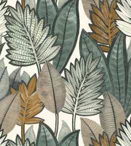 Sabal Wallpaper by Casamance Blanc/Celadon