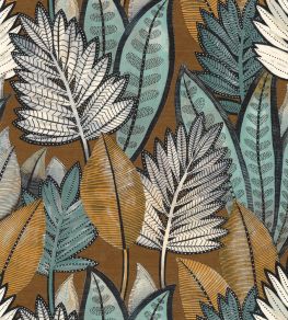 Sabal Wallpaper by Casamance Tabac/Celadon