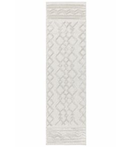 Salta Links Runner Rug by Asiatic White
