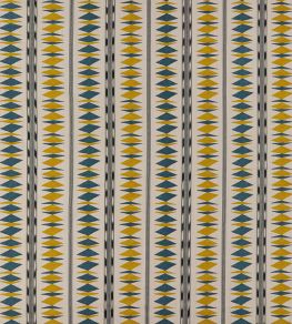Samira Fabric by Osborne & Little Petrol/Gold