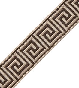 Aristotle Greek Key 35MM Trimming by Samuel & Sons Chocolate