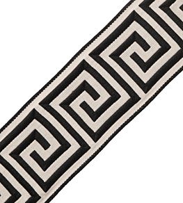 Aristotle Greek Key 70MM Trimming by Samuel & Sons Classic White / Black