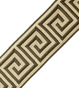 Aristotle Greek Key 70MM Trimming by Samuel & Sons Olive