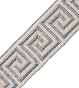 Aristotle Greek Key 70MM Trimming by Samuel & Sons Porcelain Blue