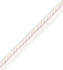 Bali Cotton 10mm Cord With Tape Trimming by Samuel & Sons Cream