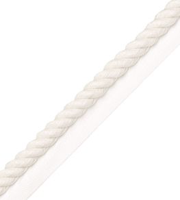 Bali Cotton 13mm Cord With Tape Trimming by Samuel & Sons Cream