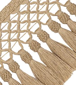 Bali Jute Tassel Skirt Fringe Trimming by Samuel & Sons Burlap