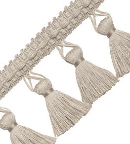 Bali Linen Tassel Fringe Trimming by Samuel & Sons Flax