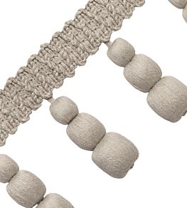 Bali Linen Triple Bead Fringe Trimming by Samuel & Sons Flax