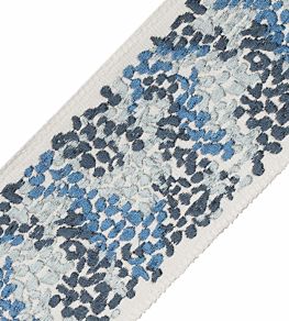Brielle Embroidered Border Trimming by Samuel & Sons Lapis