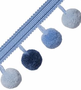 Cirque Pom Pom Fringe Trimming by Samuel & Sons Morning Glory