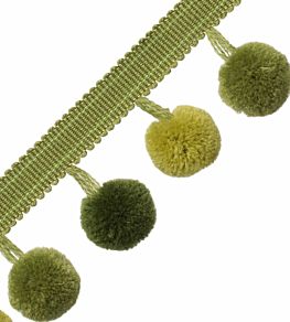 Cirque Pom Pom Fringe Trimming by Samuel & Sons Pear