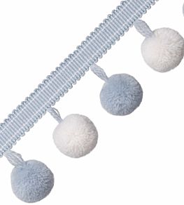 Cirque Pom Pom Fringe Trimming by Samuel & Sons Bluette