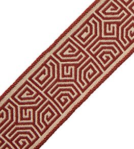Aztec Border Trimming by Samuel & Sons Vermillion