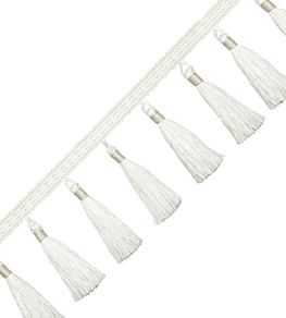 Inca Tassel Fringe Trimming by Samuel & Sons Creme