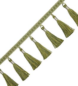 Inca Tassel Fringe Trimming by Samuel & Sons Avocado