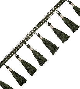Inca Tassel Fringe Trimming by Samuel & Sons Verde