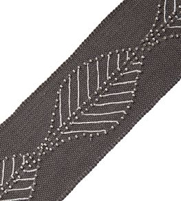 Marisol Border Trimming by Samuel & Sons Charcoal