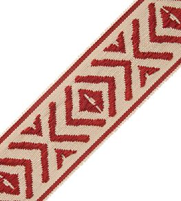 Mayan Border Trimming by Samuel & Sons Vermillion