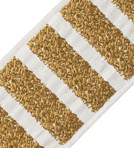 Equinox Embroidered Border Trimming by Samuel & Sons Gold