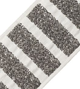 Equinox Embroidered Border Trimming by Samuel & Sons Titanium
