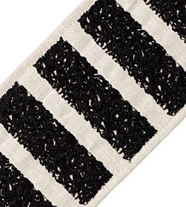 Equinox Embroidered Border Trimming by Samuel & Sons Obsidian