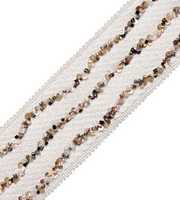 Galaxy Beaded Border Trimming by Samuel & Sons Titanium