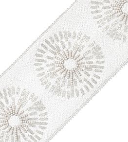 Halo Beaded Border Trimming by Samuel & Sons Titanium