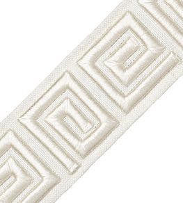 Lyra Embroidered Border Trimming by Samuel & Sons Crystal