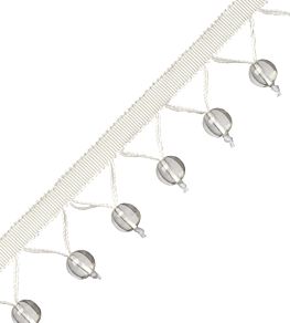 Meteor Glass Bead Fringe Trimming by Samuel & Sons Diamond