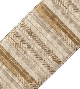 Moonlight Embroidered Border Trimming by Samuel & Sons Gold