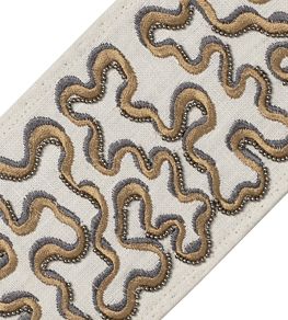 Nebula Beaded Border Trimming by Samuel & Sons Topaz